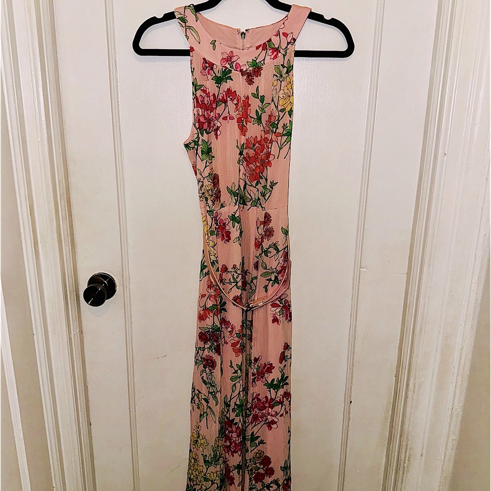 Tommy Hilfiger: Flowy Floral Belted Maxi Length Dress